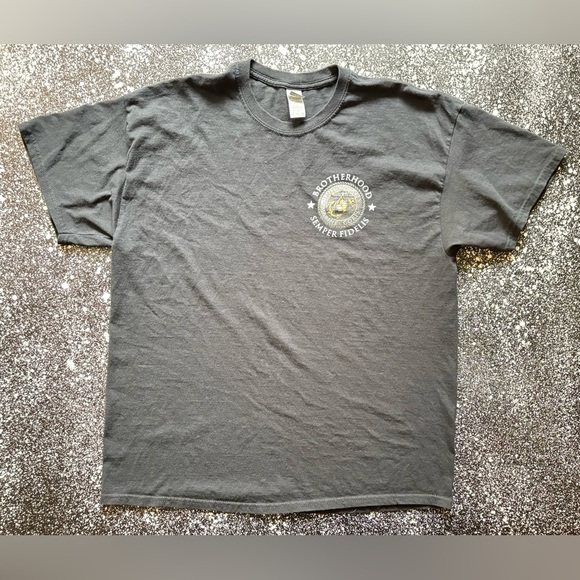 USMC Marine Corps Brotherhood Semper Fidelis T-Shirt Size XL - Picture 2 of 4